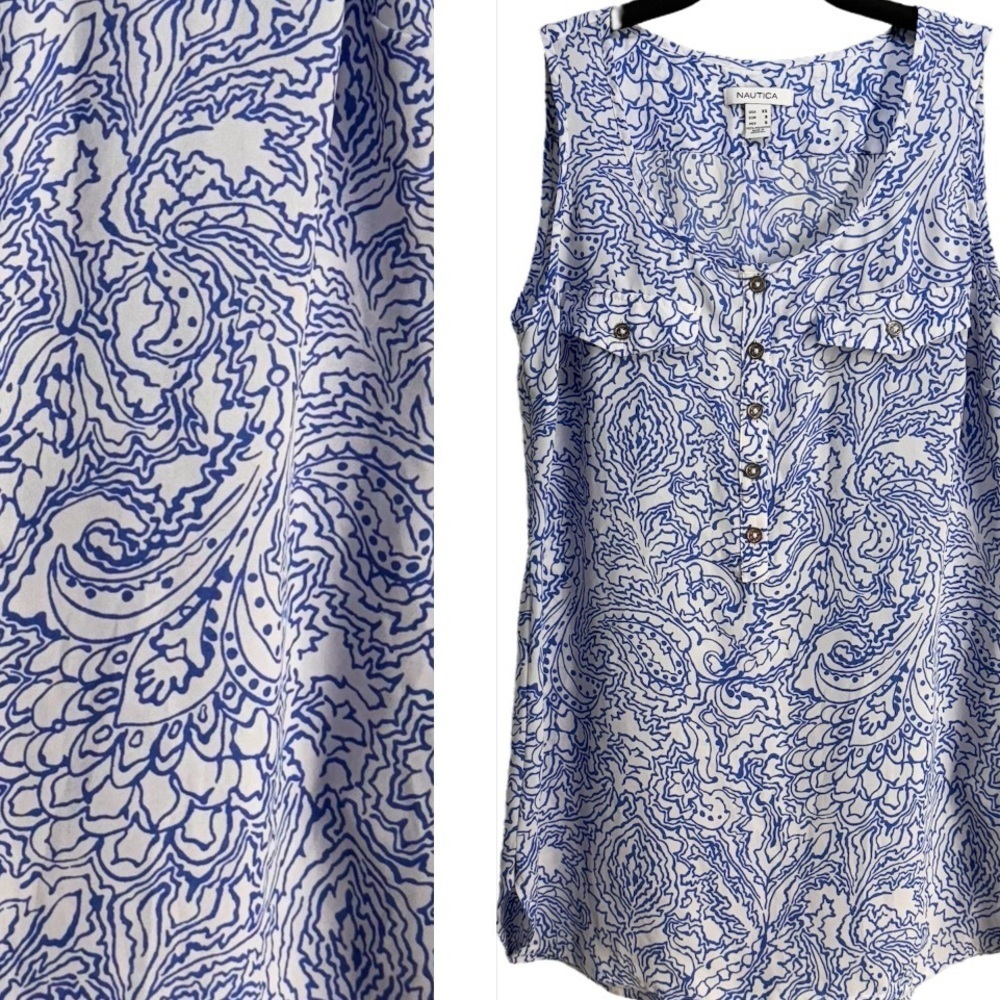 Nautica Sleeveless Summer Blouse